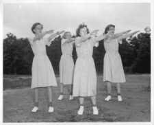 Exercising in the army in the 1950's